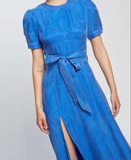 Alice McCall Eyes On You Midi Dress Blue Size 10 for rent on The Volte - image 6