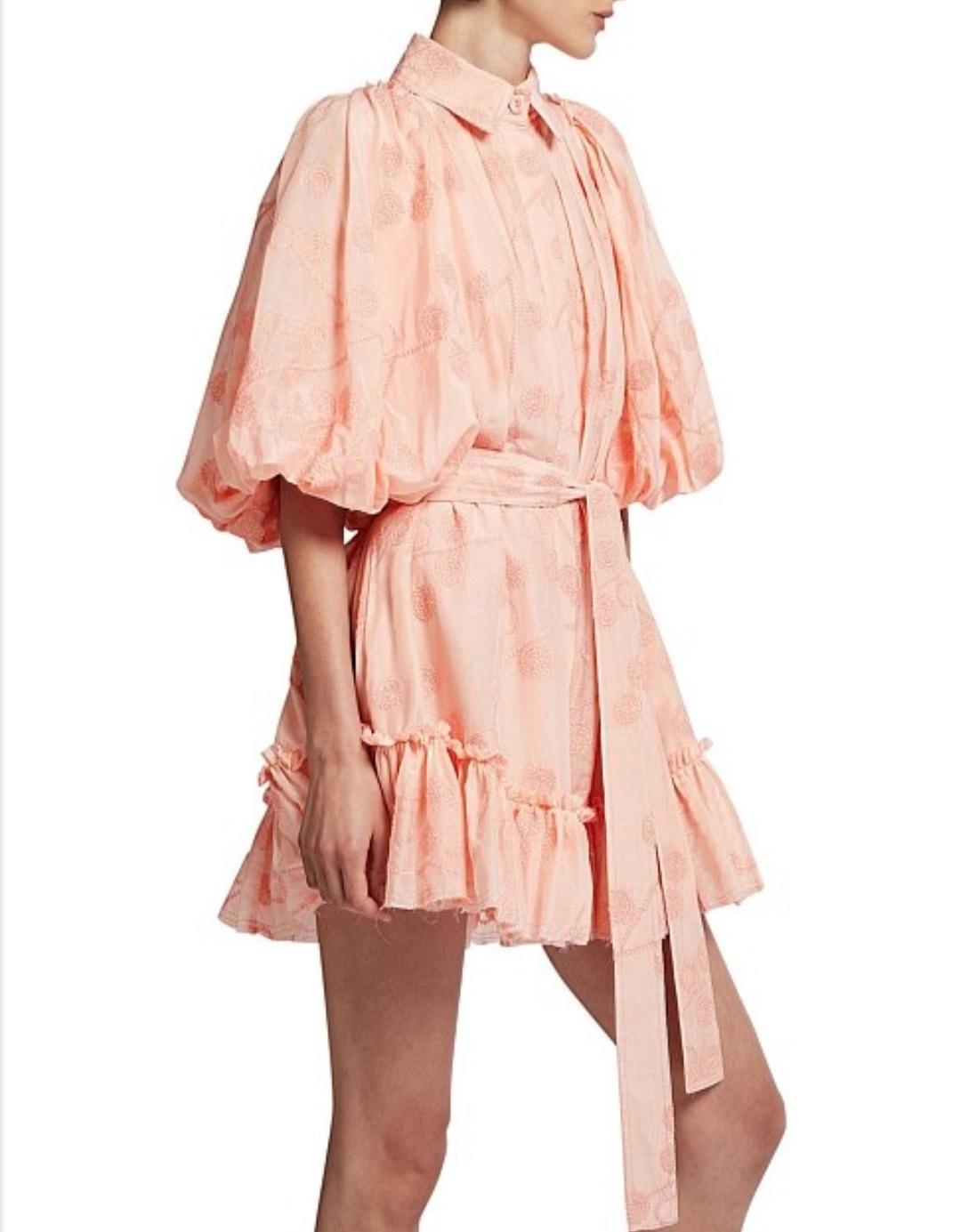 Aje Textural Mini Dress Floral Size 12 - Image 3