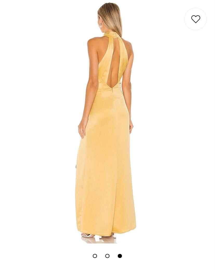 NBD Twyla Gown Antique Gold Size 12 for rent on The Volte - main image