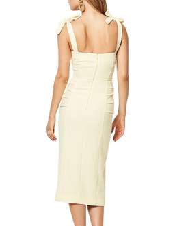 Bec and Bridge Bonita Tie MIDI, yellow, lemon, size 8