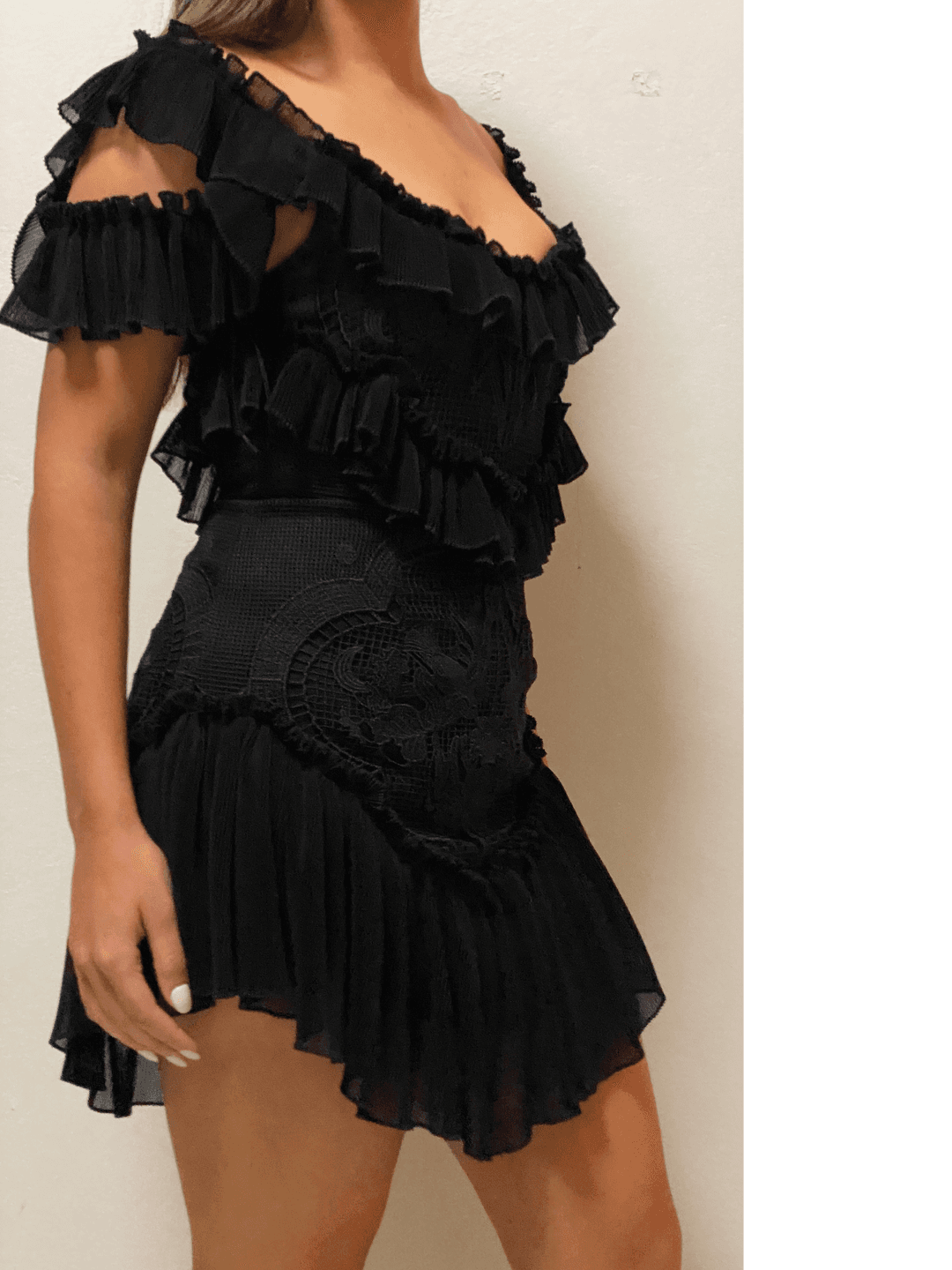 Alice McCall Love Birds Dress Black Size 8 for rent on The Volte - main image