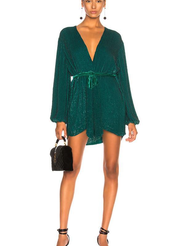 Retrofete Gabrielle Robe Dress in Green Size XS / Au 6 for rent on The Volte - main image