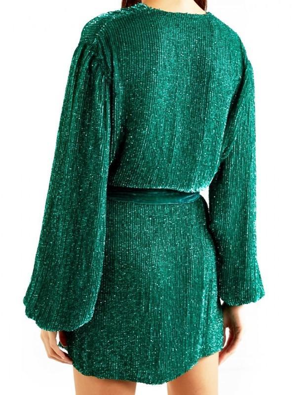 Retrofete Gabrielle Robe Dress in Green Size XS / Au 6 for rent on The Volte - main image