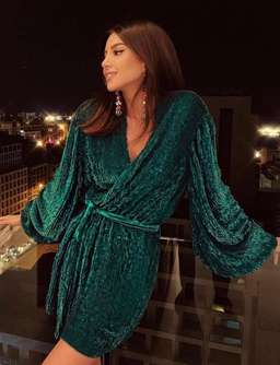 Retrofete Gabrielle Robe Dress in Green Size XS / Au 6 for rent on The Volte - image 3