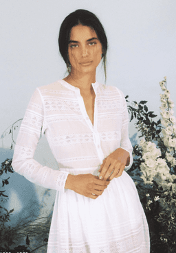 Sir The Label Cotton Elke Pleated Maxi Dress White | AU 10 for rent on The Volte - image 2