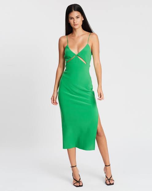 Bec & Bridge Avenue Midi Dress Emerald Size 8 - Image 1
