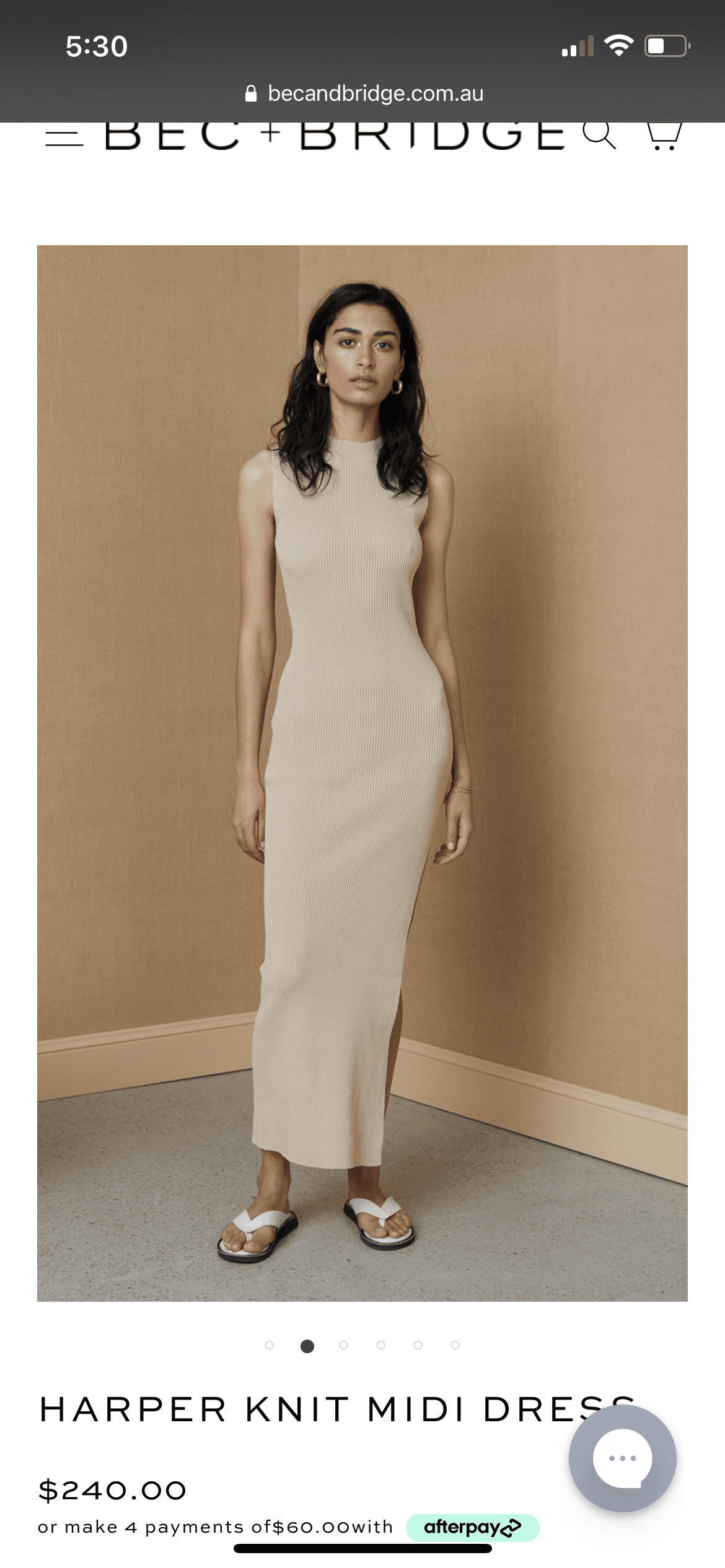 Harper Knit Midi Dress - Image 1