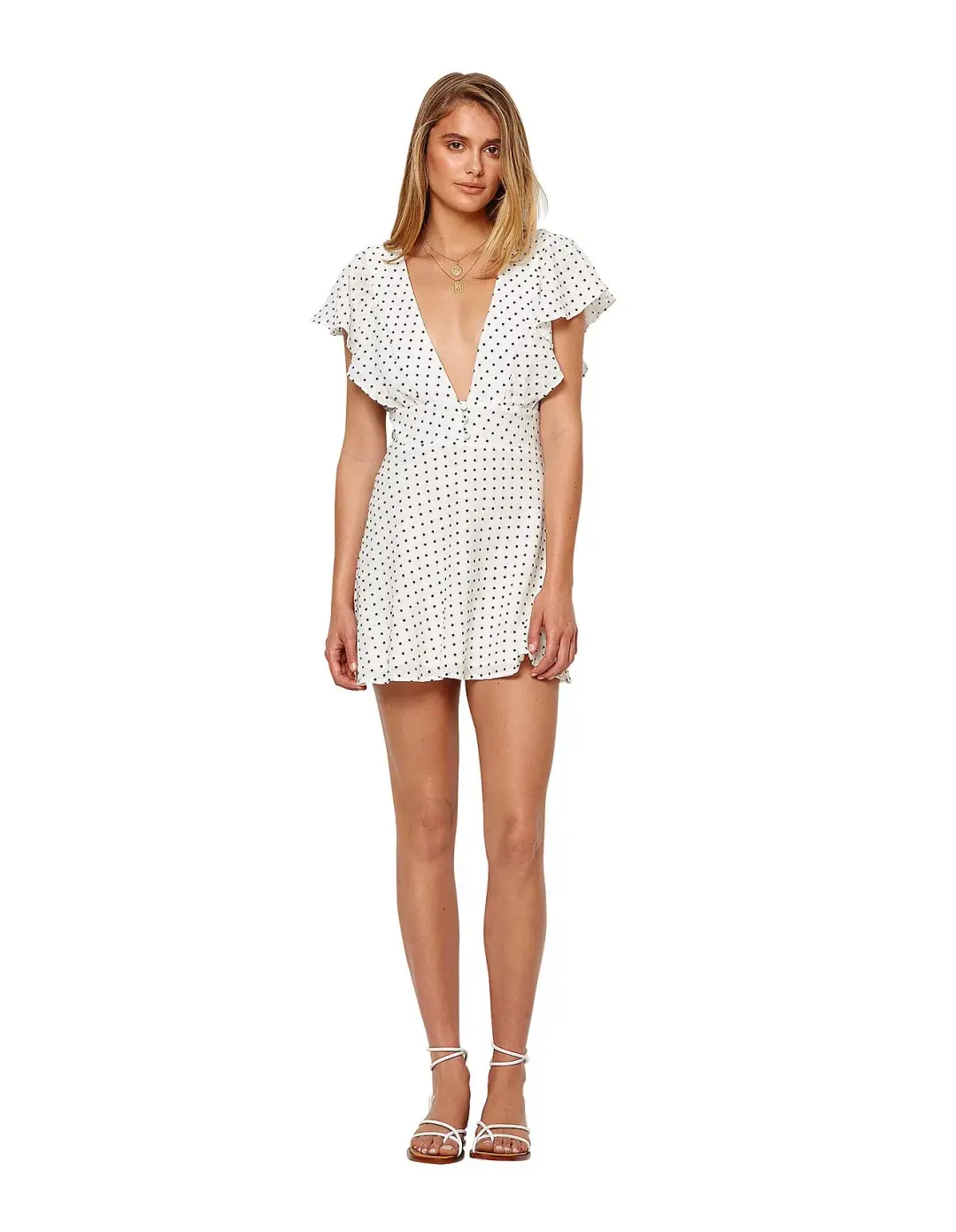 Bec & Bridge Petit Miam Plunge Dress Print Size 6 for rent on The Volte - main image