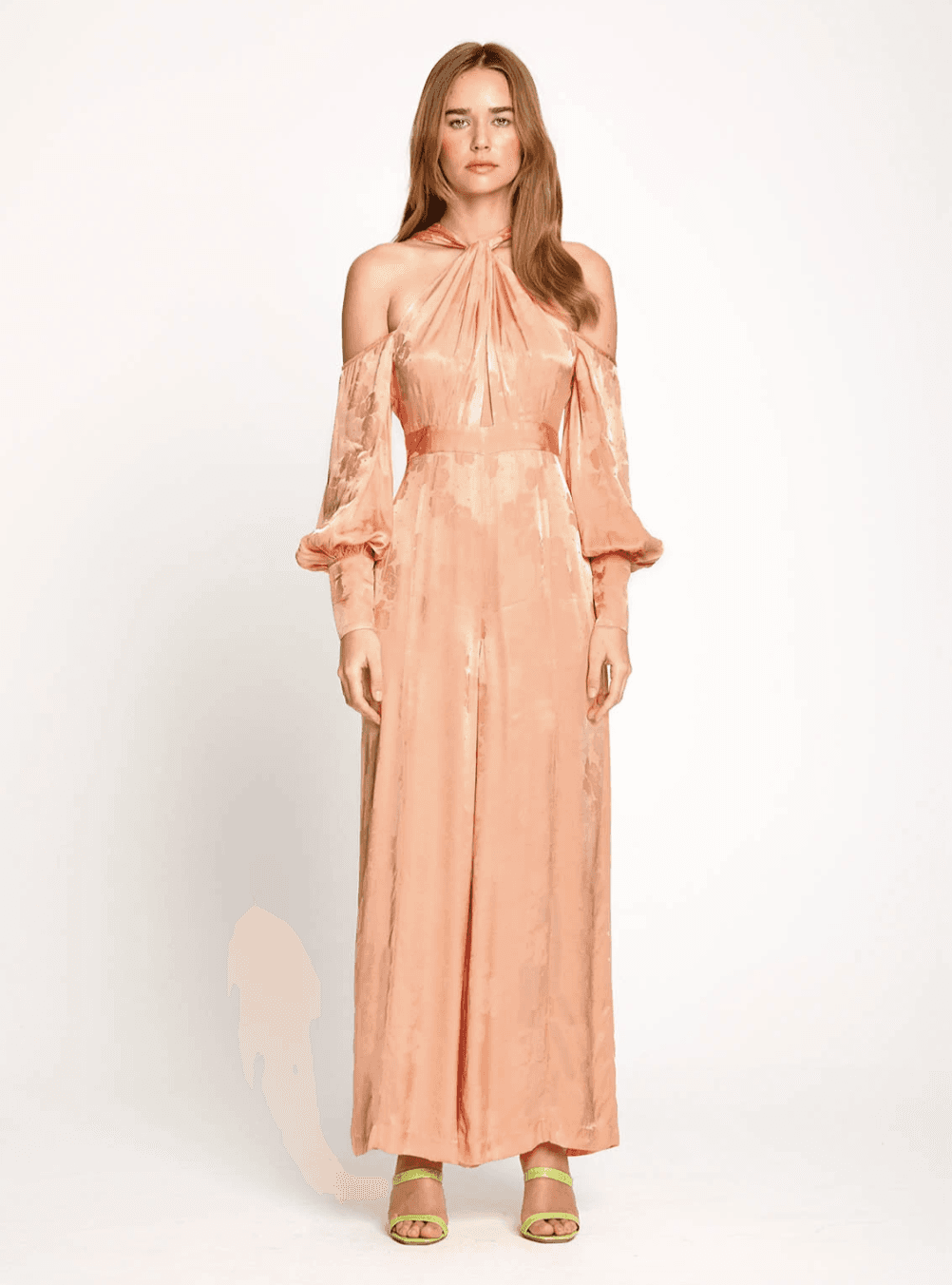 Alice McCall Iced Guava Memory Lane Jumpsuit Orange Size 6 for rent on The Volte - main image