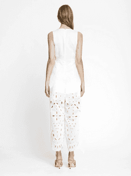 Alice McCall Porcelain Moonchild Jumpsuit White Size 8 for rent on The Volte - image 3