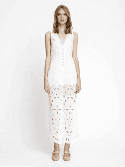 Alice McCall Porcelain Moonchild Jumpsuit White Size 8 for rent on The Volte - image 1