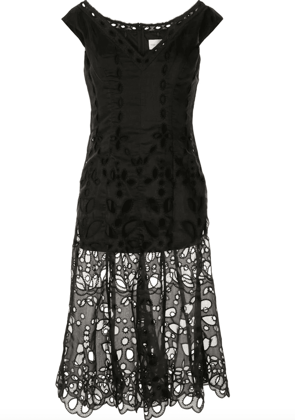 Alice McCall Baudelaire Broderie Anglais Midi Dress Black Size 4 for rent on The Volte - main image