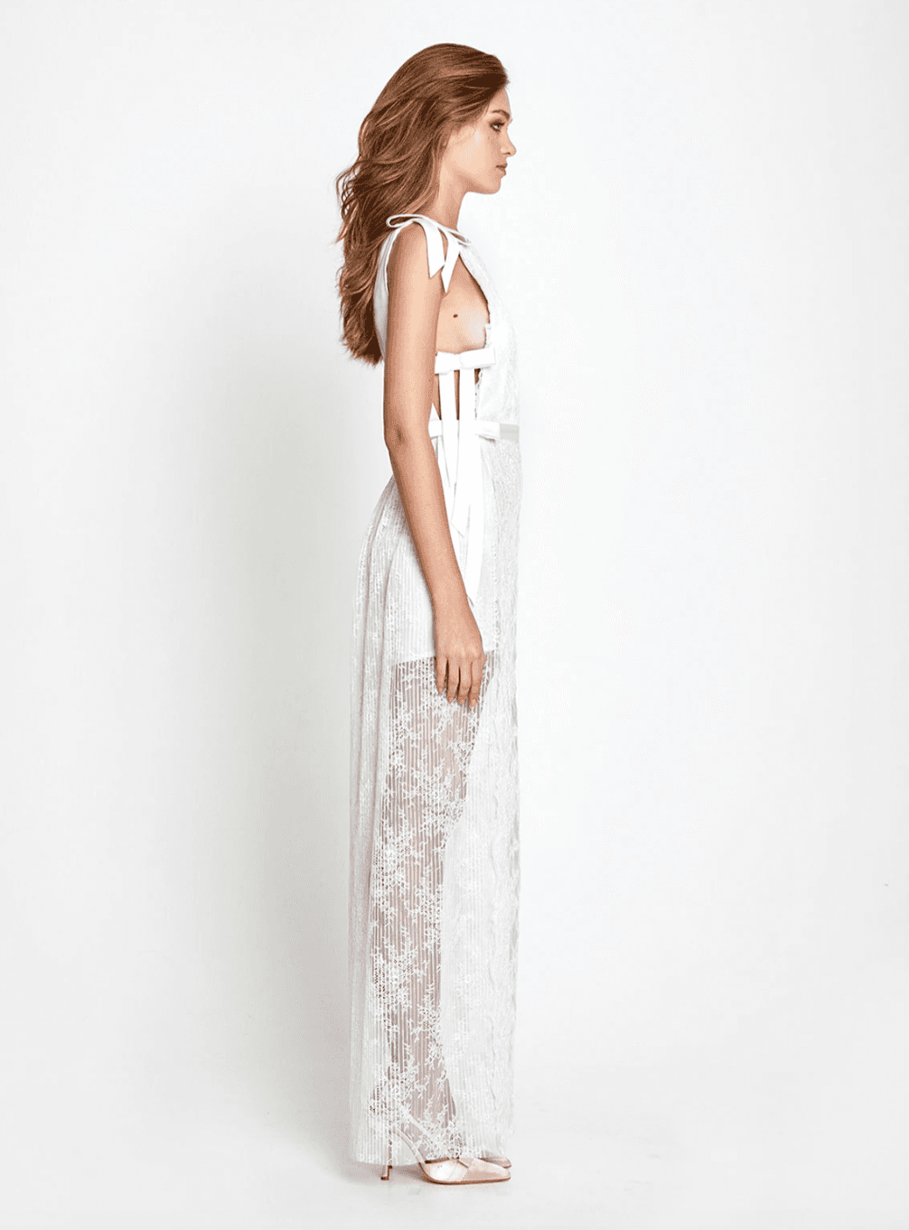 Alice McCall Witchcraft Maxi Dress Porcelain White Size 4 for rent on The Volte - main image