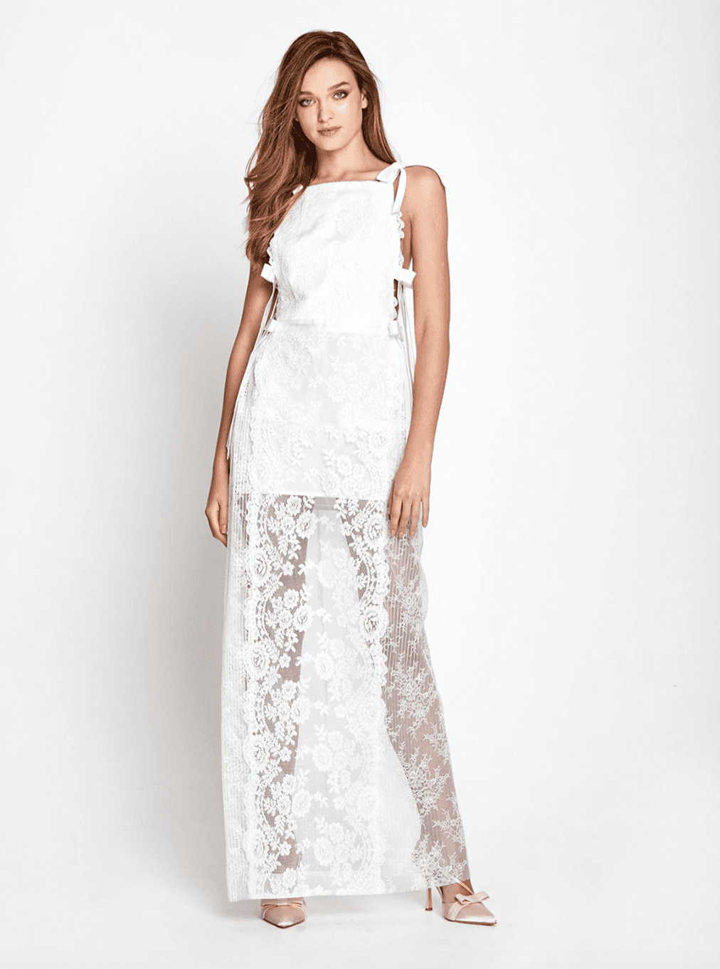 Alice McCall Witchcraft Maxi Dress Porcelain White Size 4 for rent on The Volte - main image