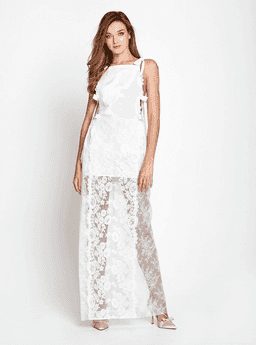 Alice McCall Witchcraft Maxi Dress Porcelain White Size 4 for rent on The Volte - image 1