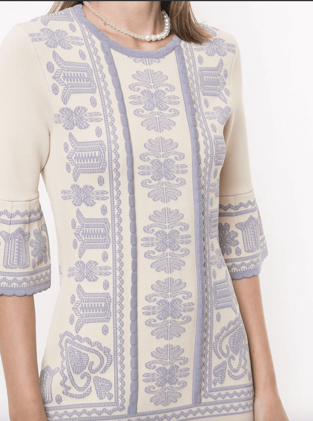 Alice McCall Devotion Jacket Mini Dress Oatmeal Print Size 4 for rent on The Volte - main image