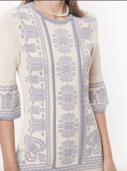 Alice McCall Devotion Jacket Mini Dress Oatmeal Print Size 4 for rent on The Volte - image 4