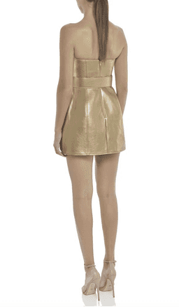 Misha Jessie Dress Gold Size 10 for rent on The Volte - image 3