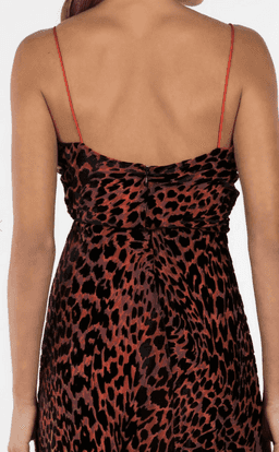 Misha Harpa Dress Red Leopard Size 8 for rent on The Volte - image 4