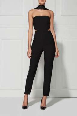 MISHA Black Christa Pantsuit Black Size 4/0 for rent on The Volte - image 2