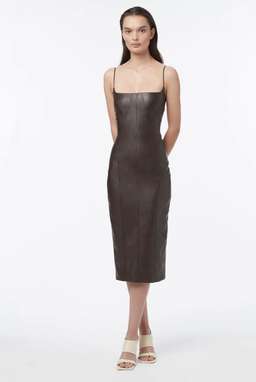 Manning Cartell Alter Egos Backless Midi Dress Brown Size 4