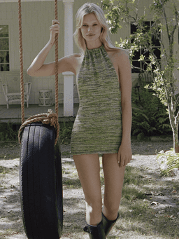 Bamba Swim Bounty Dress Green Size 8 for rent on The Volte - image 1