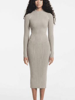 Dion Lee Rib Twist Dress Slate Green Size 8