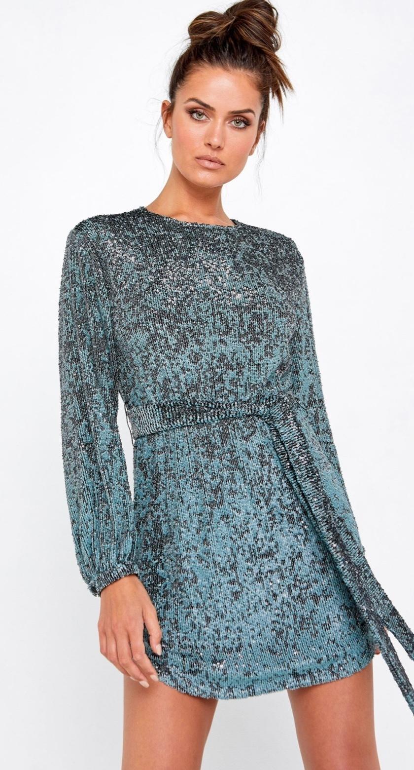 Mossman Night Fever Tie Dress Size 12 for rent on The Volte - main image