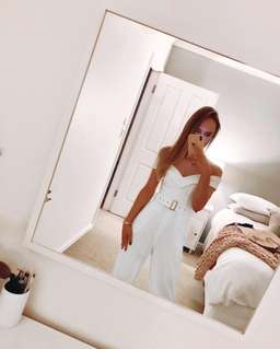 Sheike Amore Jumpsuit - White Size 6