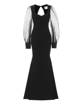 Rebecca Valance Barbie Cutout Gown Black Size 10
