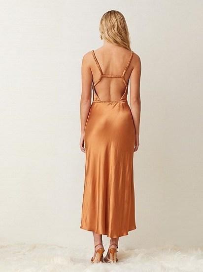 Bec & Bridge Lani Midi Dress Caramel Size 6 for rent on The Volte - main image