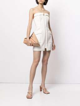 Dion Lee Pocket Bustier Mini Dress White Size 8