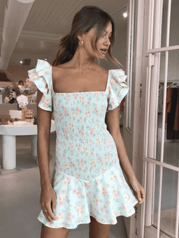 By Nicola Verde mini dress Pistachio size 8 for rent on The Volte - image 1