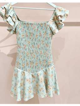 By Nicola Verde mini dress Pistachio size 8 for rent on The Volte - image 3