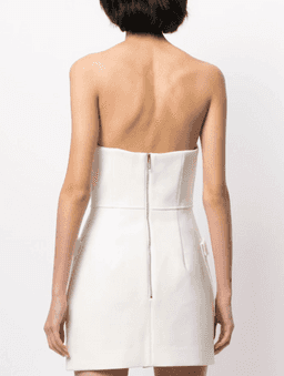 Dion Lee Pocket Bustier Mini Dress White Size 8