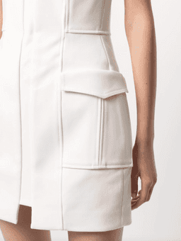 Dion Lee Pocket Bustier Mini Dress White Size 8