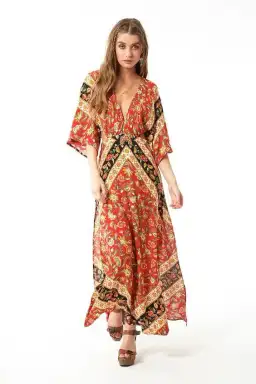 Spell and The Gypsy Lolita Cutout Dress Campfire Print