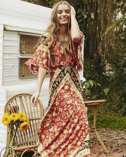 Spell and The Gypsy Lolita Cutout Dress Print Size 8