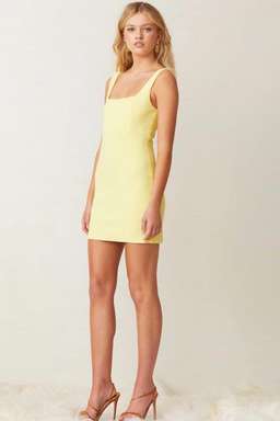 Bec & Bridge Gemma Mini Dress Yellow Size 10