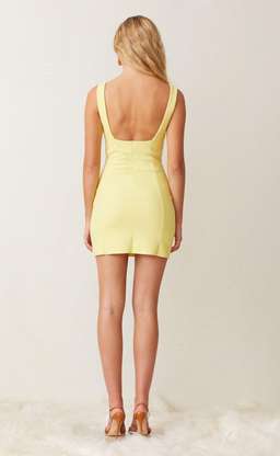 Bec & Bridge Gemma Mini Dress Yellow Size 10