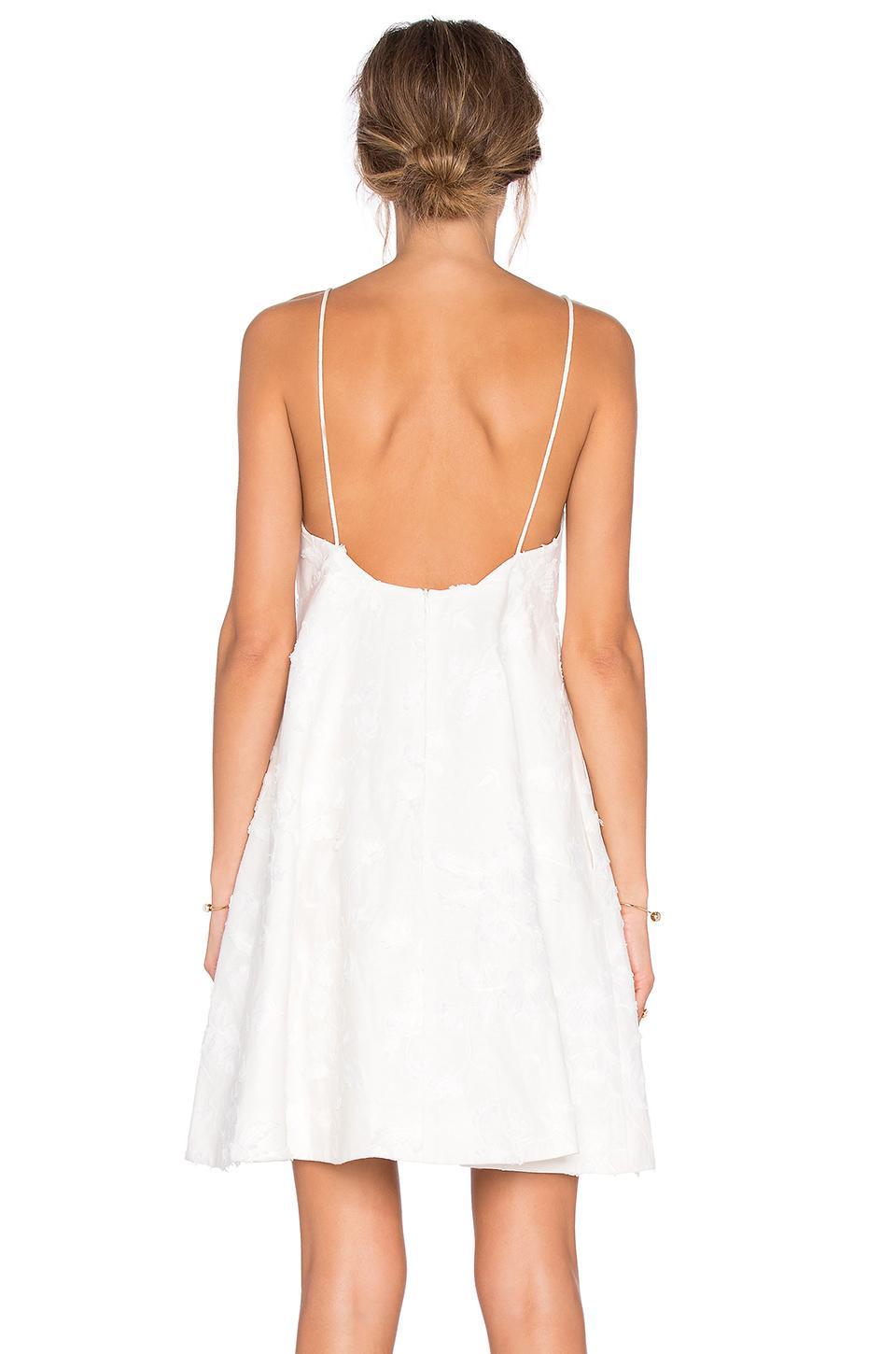 Zimmermann Mischief Dawning Mini Dress Pearl Size 8 for rent on The Volte - main image