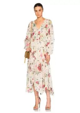Zimmermann Mischief Ladder Midi Dress Floral Size 8 for rent on The Volte - image 1