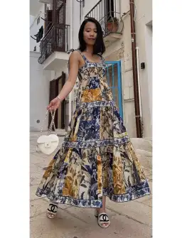 Zimmermann Aliana Midi Dress Floral Size 1/AU 10