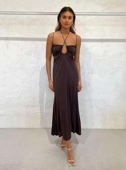 Manning Cartell Sweet Obsession Slip Dress Brown Size 8 for rent on The Volte - image 1