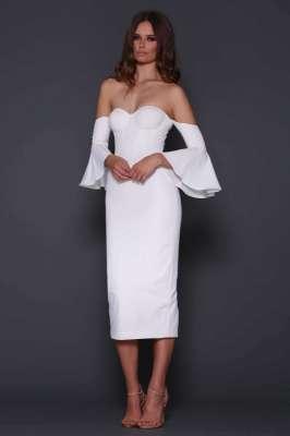 ELLE ZEITOUNE ELECTRA WHITE DRESS for rent on The Volte - main image