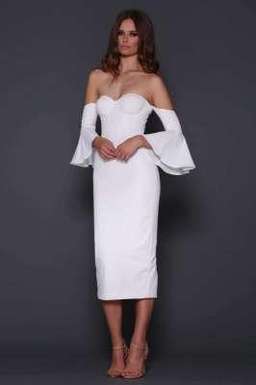 ELLE ZEITOUNE ELECTRA WHITE DRESS for rent on The Volte - image 2