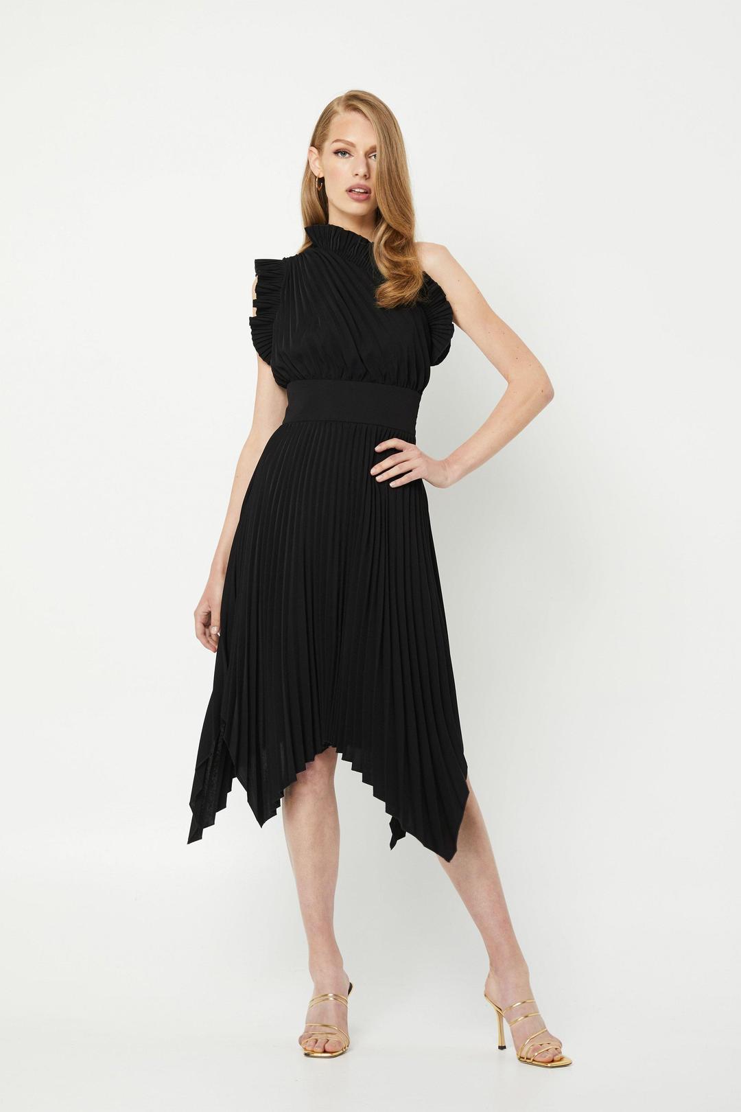 Mossman The Lady Like Midi Dress Black Size 10 for rent on The Volte - main image