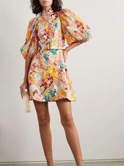 Zimmermann Tempo Kaleidoscope Mini Dress Print Size 14