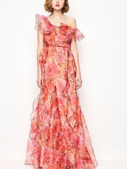 Alice McCall Flora Gown Scarlet Size AU 6 for rent on The Volte - main image