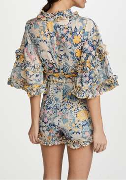 aliceMcCaLL Choose Me Playsuit Gold Bloom size 6 for rent on The Volte - image 2